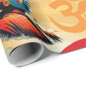 Boeddha Lord Retro Pop Kunstportret Cadeaupapier (Rol Hoek)