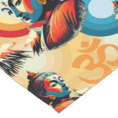 Boeddha Lord Retro Pop Kunstportret Korte Tafelloper (Hoek)