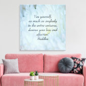 Boeddha Love and affection Dahlia Canvas Afdruk (Insitu (Woonkamer))
