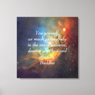 Boeddha Love and affection Tulip nebula Canvas Afdruk
