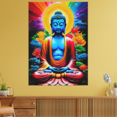 Boeddha Luminous Awakening Canvas Afdruk (Insitu (Woonkamer))