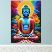 Boeddha Luminous Awakening Canvas Afdruk (Insitu (Houten vloer))