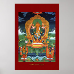 Boeddha Maitreya Religieuze Art Poster Series