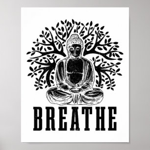 Boeddha Meditatie Adem Yoga Zen Boeddhisme Yogi B Poster