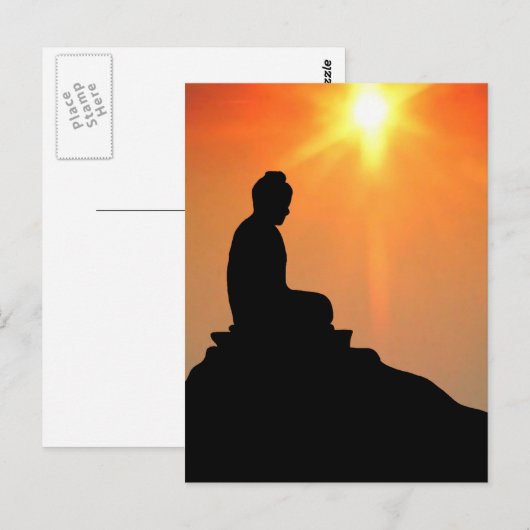 Boeddha-Meditatie Briefkaart (Voorkant / Achterkant)