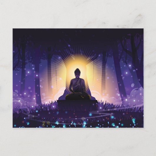 Boeddha-Meditatie Briefkaart (Voorkant)