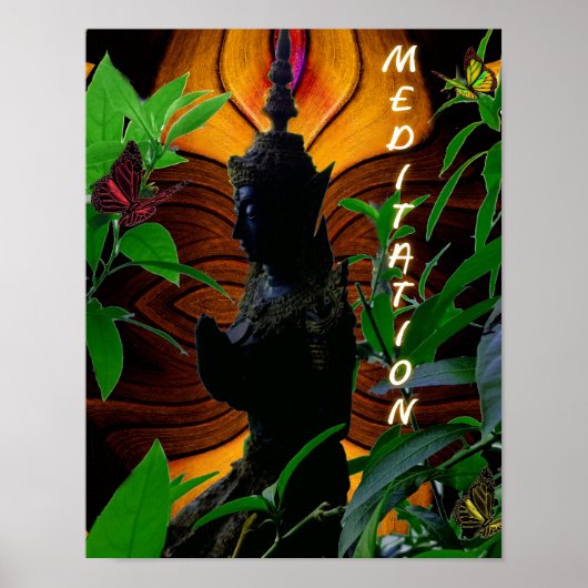 Boeddha Meditatie Poster (Voorkant)