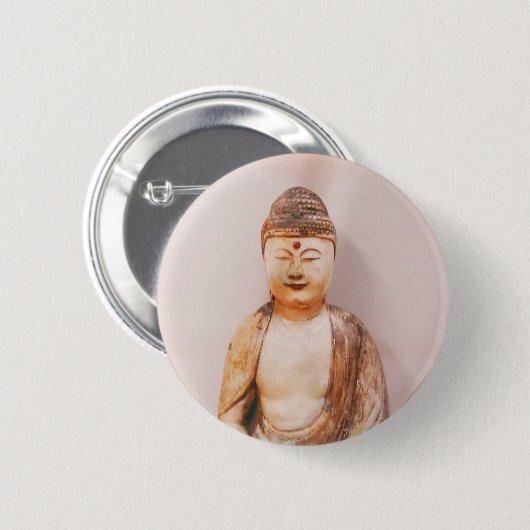 Boeddha-meditatie Ronde Button 5,7 Cm (Voorkant /achterkant)