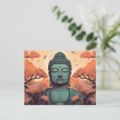 Boeddha Meditatie Spirituele kunst Briefkaart (Staand voorkant)