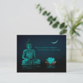Boeddha Meditation Lotus Flower Eastern Religité Briefkaart (Staand voorkant)