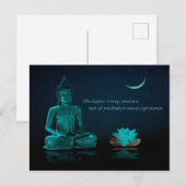 Boeddha Meditation Lotus Flower Eastern Religité Briefkaart (Voorkant / Achterkant)