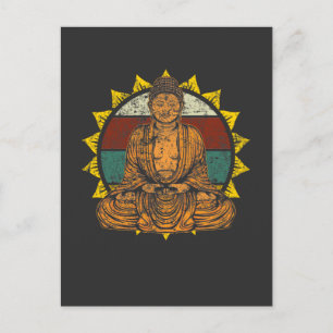 Boeddha Meditation Spiritueel Yoga Briefkaart