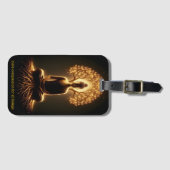 Boeddha mediteert onder een boom bagagelabel (Voorkant (horizontaal))