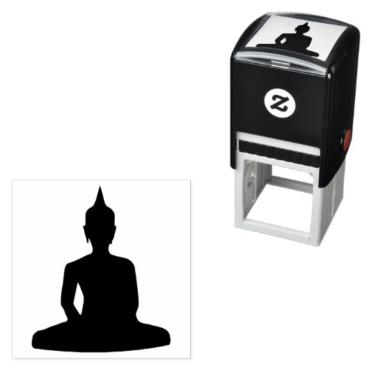 Boeddha Mediterend Boeddhisme Spirituele Reis Zelfinktende Stempel (In situ)