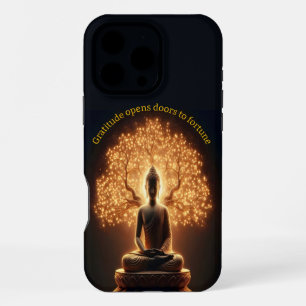 Boeddha mediterend onder een boom iPhone 16 pro max hoesje