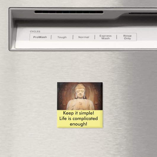 Boeddha met citaat magneet (Insitu (Vaatwasser))