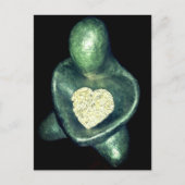 Boeddha met hart van steen briefkaart (Voorkant)