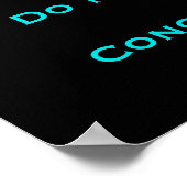 Boeddha met Inspirerend prijsopgave op concentrati Poster (Hoek)