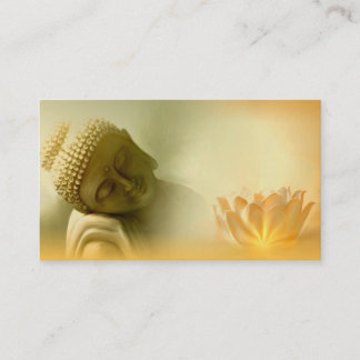 Boeddha met Lotus Business Card Visitekaartje