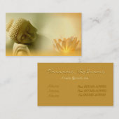 Boeddha met Lotus Business Card Visitekaartje (Voorkant / Achterkant)