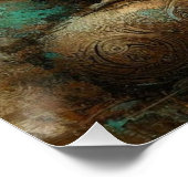 BOEDDHA METALLIC SCHILDERKUNST #2 PERFECT POSTER (Hoek)