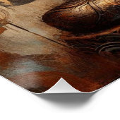 BOEDDHA METALLIC SCHILDERKUNST #9 PERFECT POSTER (Hoek)