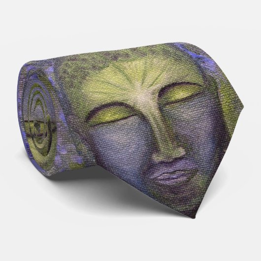 Boeddha Mind Painting Stropdas (Opgerold)