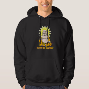 Boeddha Monk Namaste Boeddhisme Wat je denkt dat j Hoodie