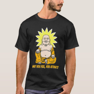 Boeddha Monk Namaste Boeddhisme Wat je denkt dat j T-shirt