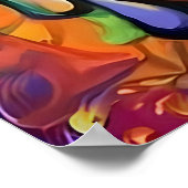 Boeddha Multicolour Moderne Kunstwerk Poster (Hoek)