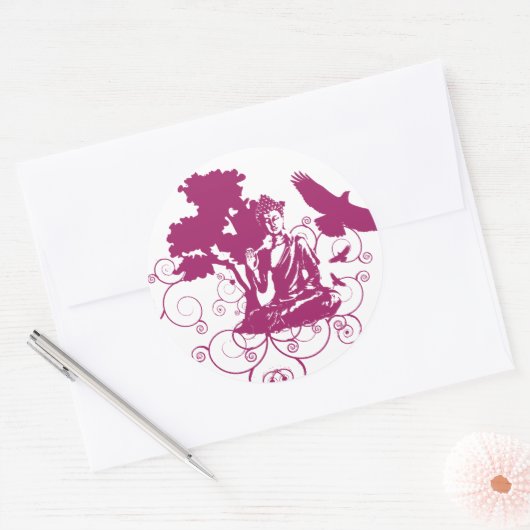 Boeddha Natuur Sticker (Envelop)