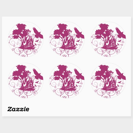 Boeddha Natuur Sticker (Vel)