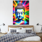 Boeddha Neon Decor Canvas Afdruk (Insitu (Slaapkamer))