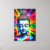 Boeddha Neon Decor Canvas Afdruk (Voorkant)