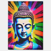 Boeddha Neon Decor Magneet (Voorkant)