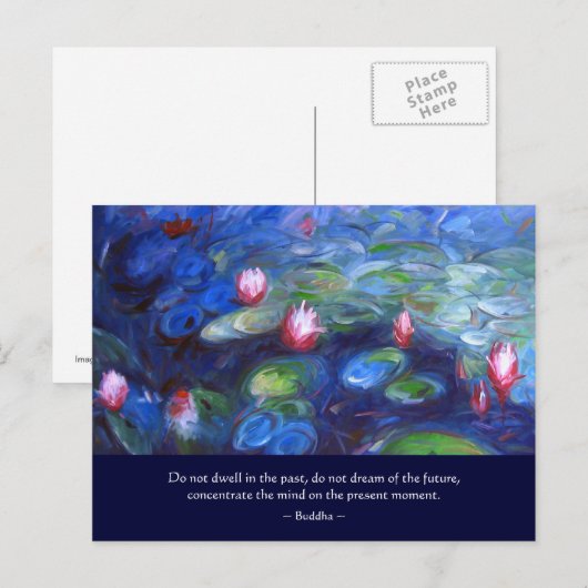 Boeddha: Niet in het verleden vallen Briefkaart (Voorkant / Achterkant)