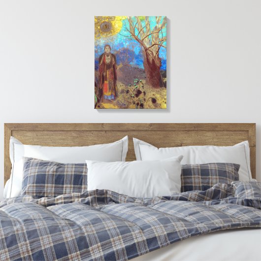 Boeddha | Odilon Redon | Canvas Afdruk (Insitu (Slaapkamer))