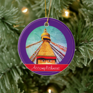 Boeddha - Ogen en voltooiing - Boudhanath Stupa Keramisch Ornament