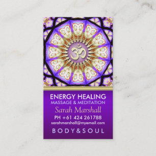 Boeddha OM Yoga Meditation Visitekaartje