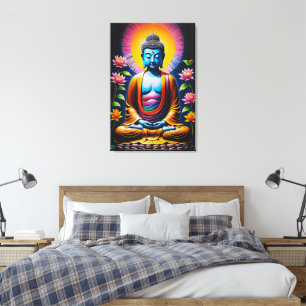 Boeddha - Ontluikende mindfulness Canvas Afdruk