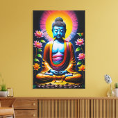 Boeddha - Ontluikende mindfulness Canvas Afdruk (Insitu (Woonkamer))