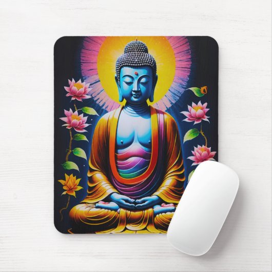 Boeddha - Ontluikende Mindfulness Muismat (Met muis)
