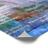 Boeddha ontwakende spirituele kunst met citaten poster (Hoek)