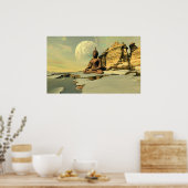 Boeddha op de sneeuw poster (Keuken)