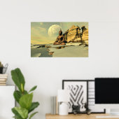 Boeddha op de sneeuw poster (Thuiskantoor)