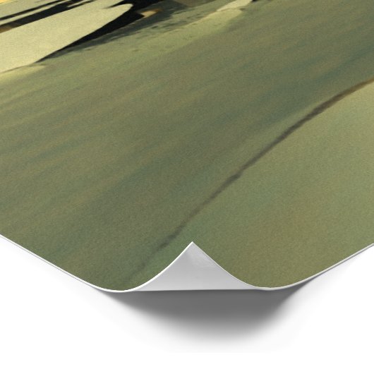 Boeddha op de sneeuw poster (Hoek)