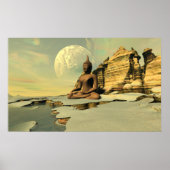 Boeddha op de sneeuw poster (Voorkant)