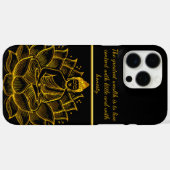 Boeddha op Lotus Flower. Case-Mate iPhone Case (Achterkant (horizontaal))