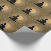 Boeddha op mandala cadeaupapier (Hoek)