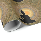 Boeddha op mandala cadeaupapier (Rol Hoek)